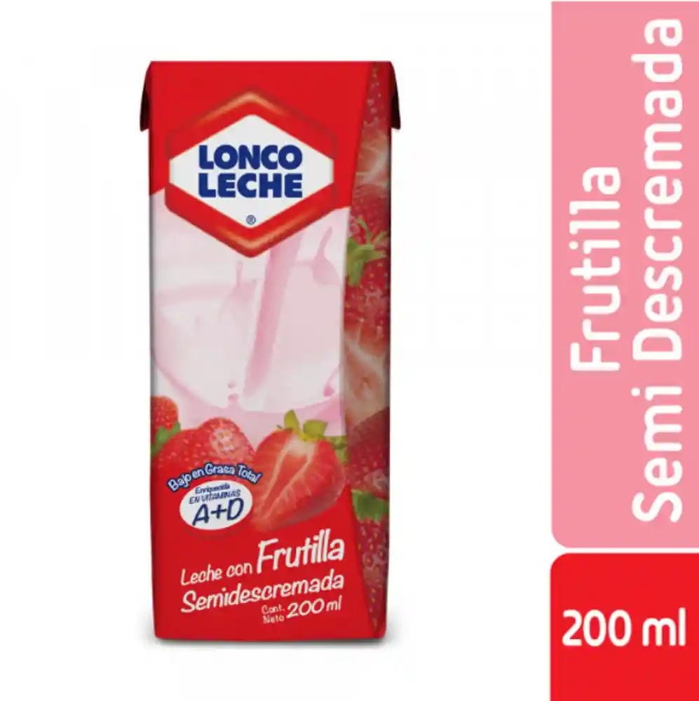 Loncoleche Pack Leche Frutilla 6 X