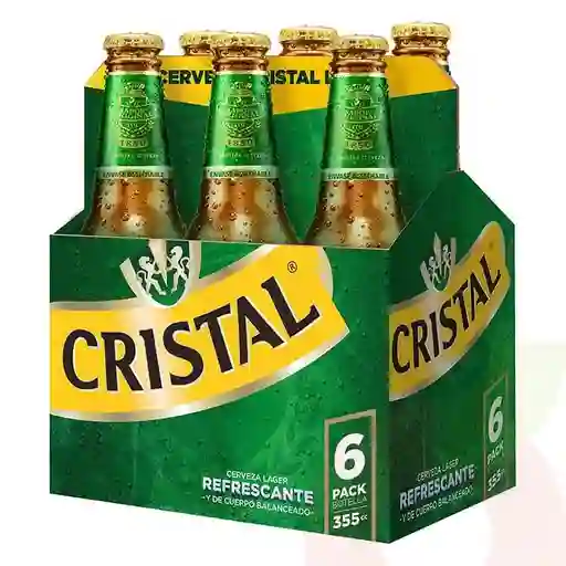 Cristal Cerveza Tipo Lager x 6 Unidades