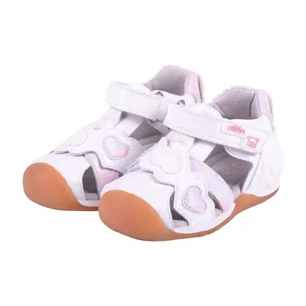 Sandalias Bebe Niña Blanco Pillin 18