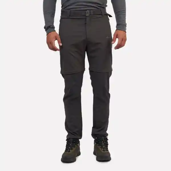 Pantalón Trekking Desmontable 38 Hombre Gris Atakama Outdoor