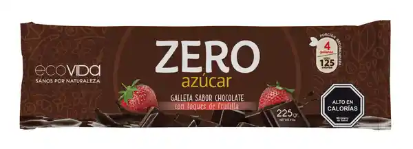 Ecovida Galleta Sabor Chocolate con Frutilla Zero Azúcar