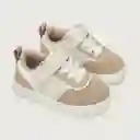 Zapatillas Urbana Velcro Elástico Niño Beige Talla 20 Opaline