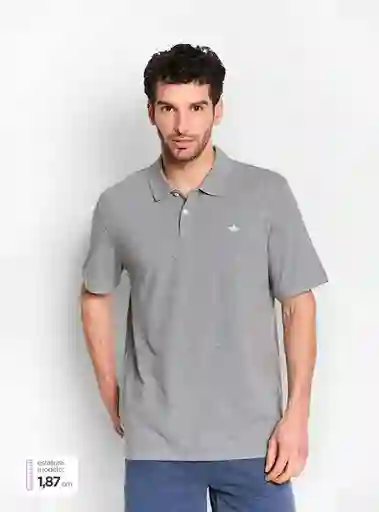 Dockers Polera Manga Corta D Pique Plomo L