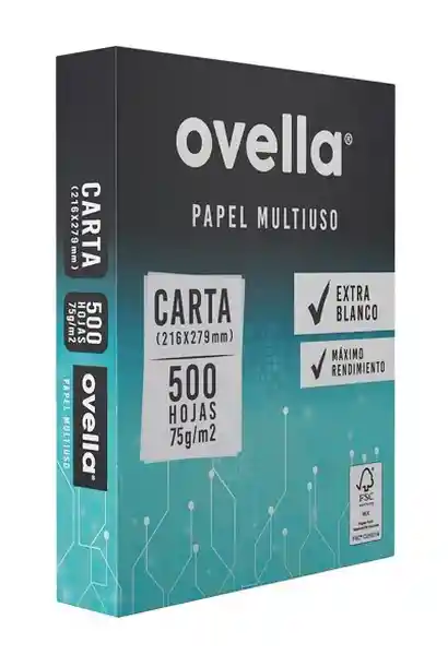 Ovella Resma Papel Tamaño Carta