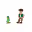 La Granja de Zenón Pack Figura Lorito Pepe y Zenón