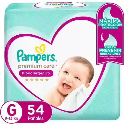 Pampers Pañales Desechables Premium Care Talla G