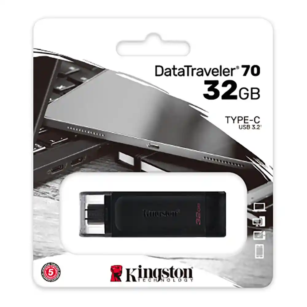 Kingston Flash Drive 32Gb Tipo-C 3.2 DT70