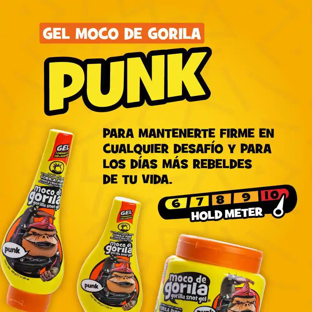 Moco De Gorila Gel para Cabello Punk 