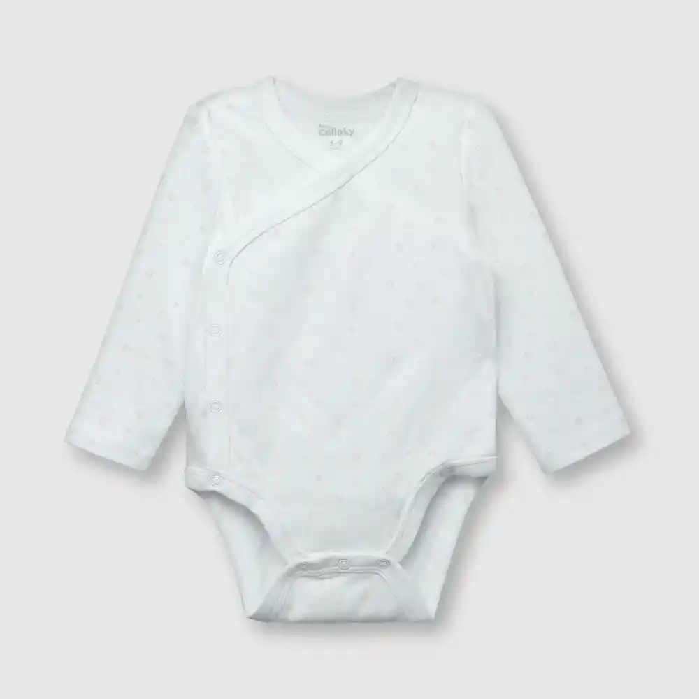 Pack Body Algodón De Bebé Niña Rosado Talla 6/9m