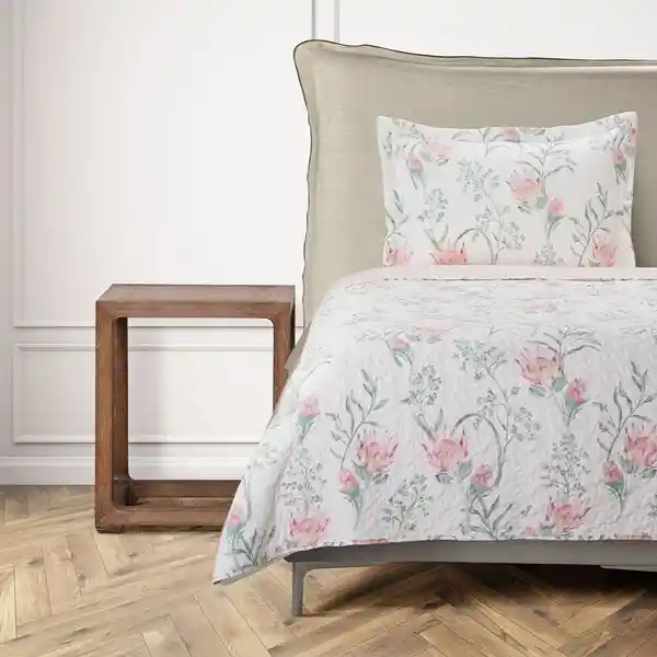 Quilt Timeless Estampado Laurina 1.5 Plazas Rosen