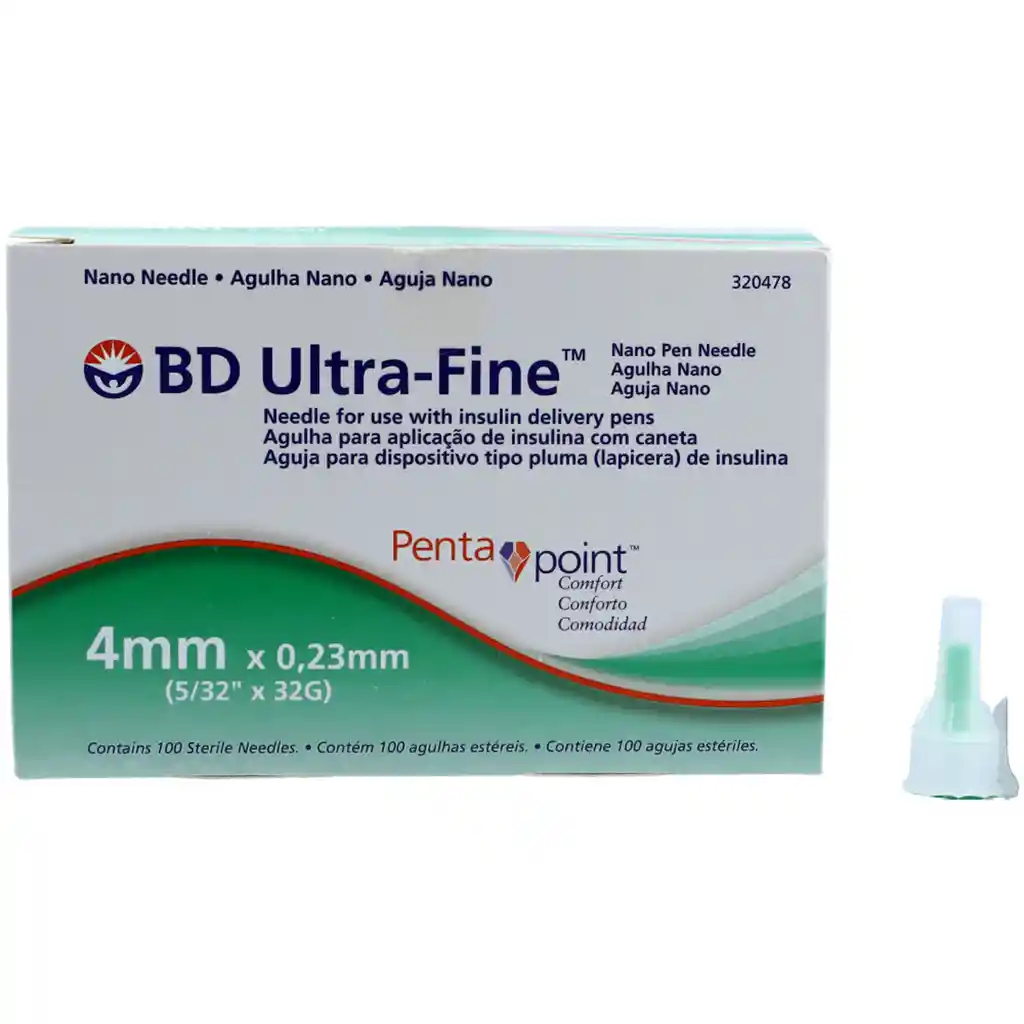 Bd Ultra-Fine Aguja Estéril para Dispositivo Tipo Pluma de Insulina
