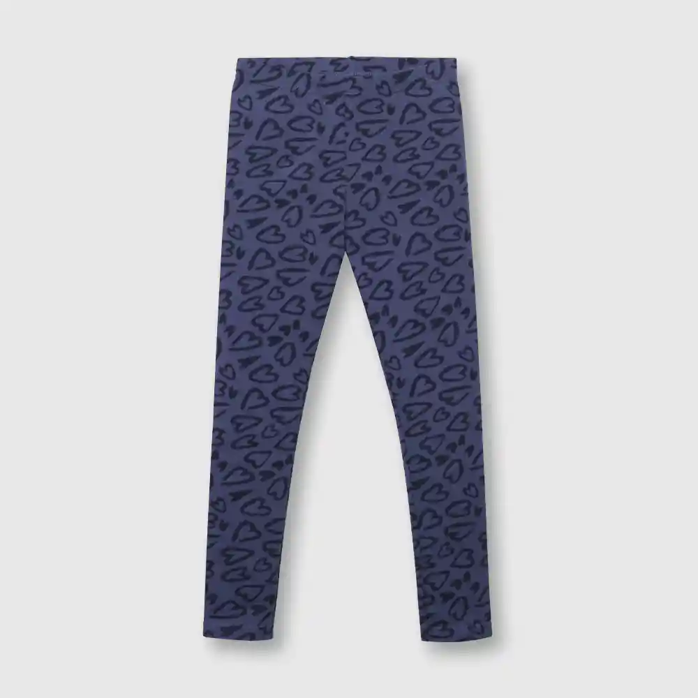Pantalón Pata Estampada Niña Azul Talla 2a