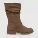 Botas Para Niña Café Talla 34 Colloky