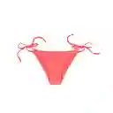 Bikini Calzón Estilo Tanga Con Amarras Color Naranja T. L Samia