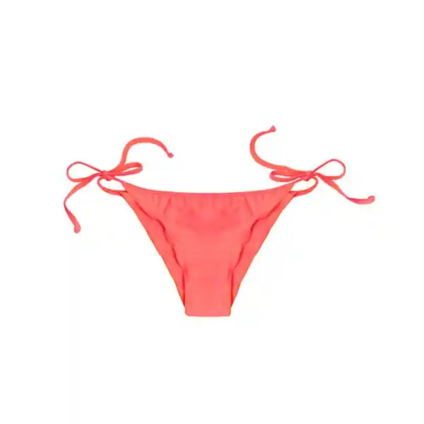 Bikini Calzón Estilo Tanga Con Amarras Color Naranja T. L Samia