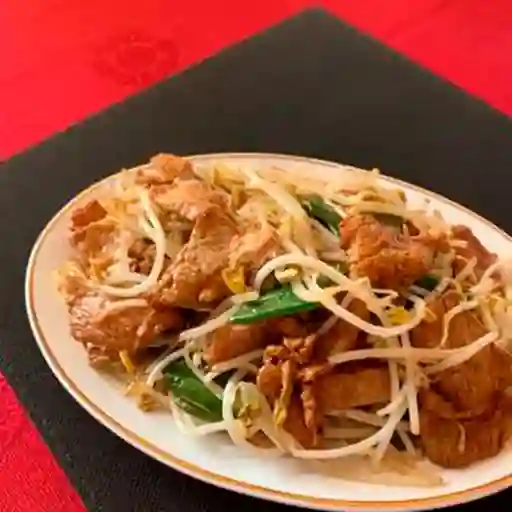 Diente Dragón Chancho con Arroz