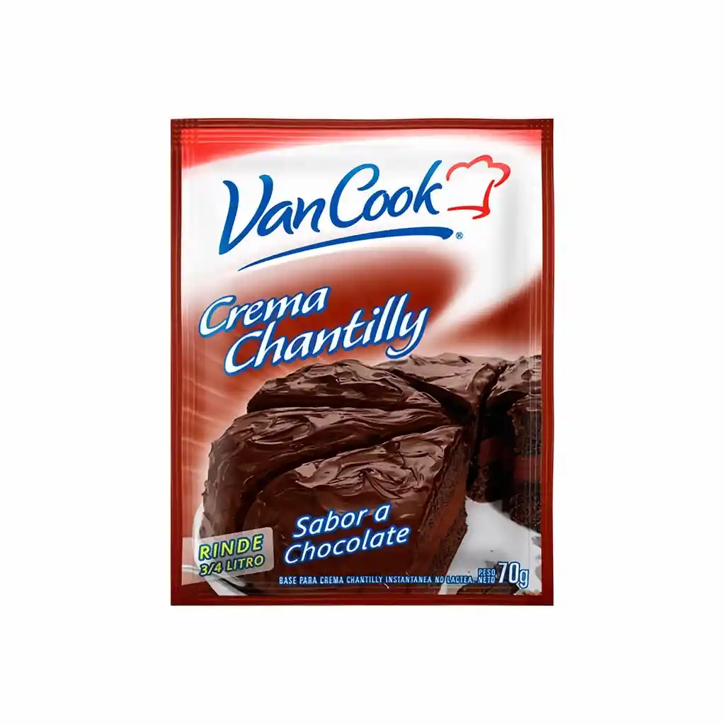 Van Cook Crema Chantilly Sabor Chocolate