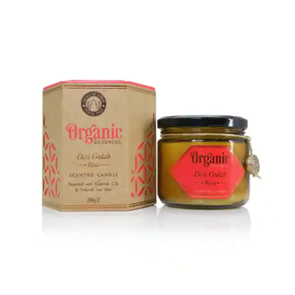 Vela de Soya Organic Rosa Goodness Song of India