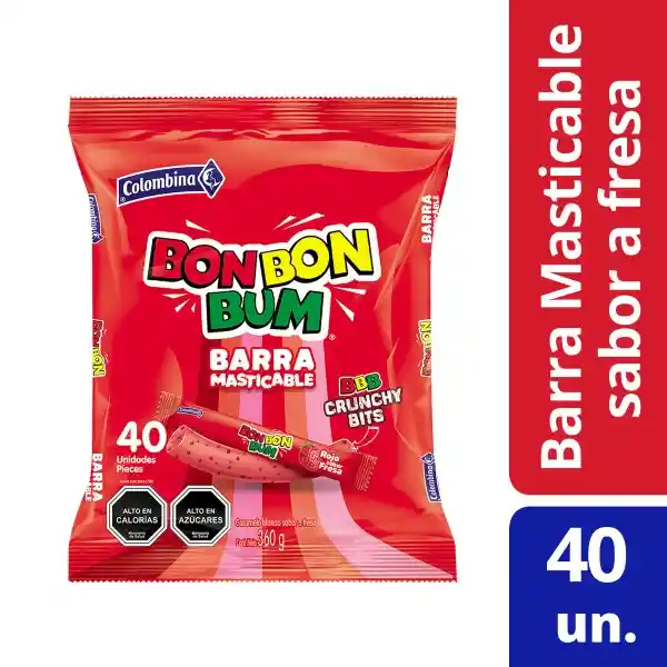 Colombna Barra Masticable  Fresa Crunchy