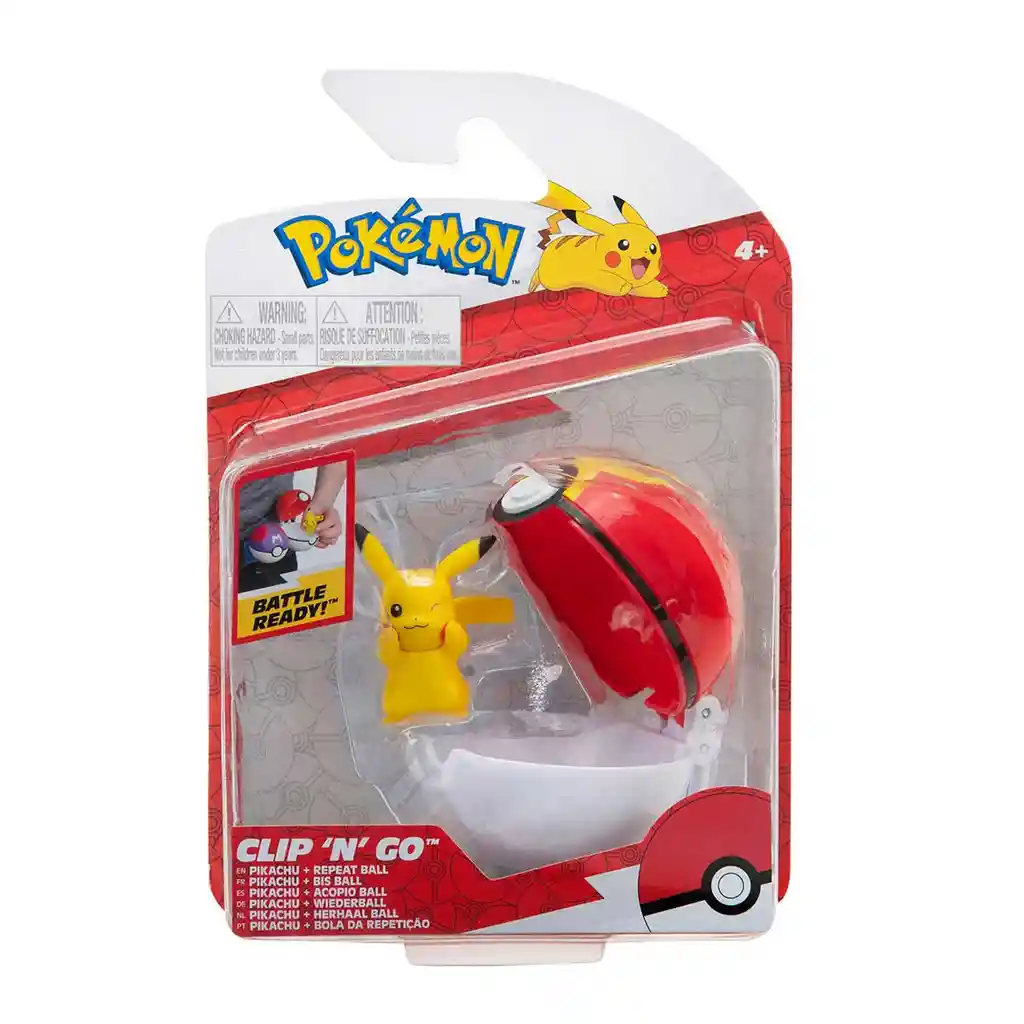 Pokémon Pokebola Con Figura Pikachu #8 & Repeat