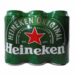 Heineken Cerveza Rubia x6 Unidades