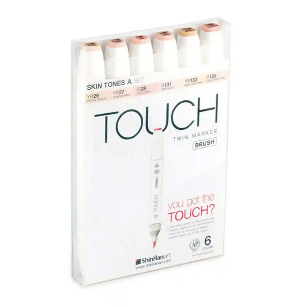 Touch Twin Set Marcadores Brush Colores Piel