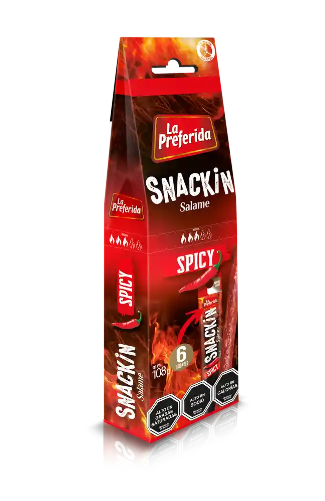 Snackin Spicy Pack 6 Un