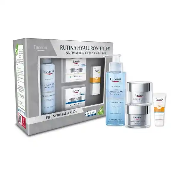 Eucerin Kit Rutina Hyaluron Filler Piel Normal y Seca