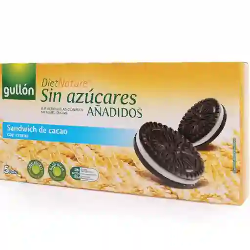 Gullon Galletas Sándwich de Cacao con Crema sin Azúcar 