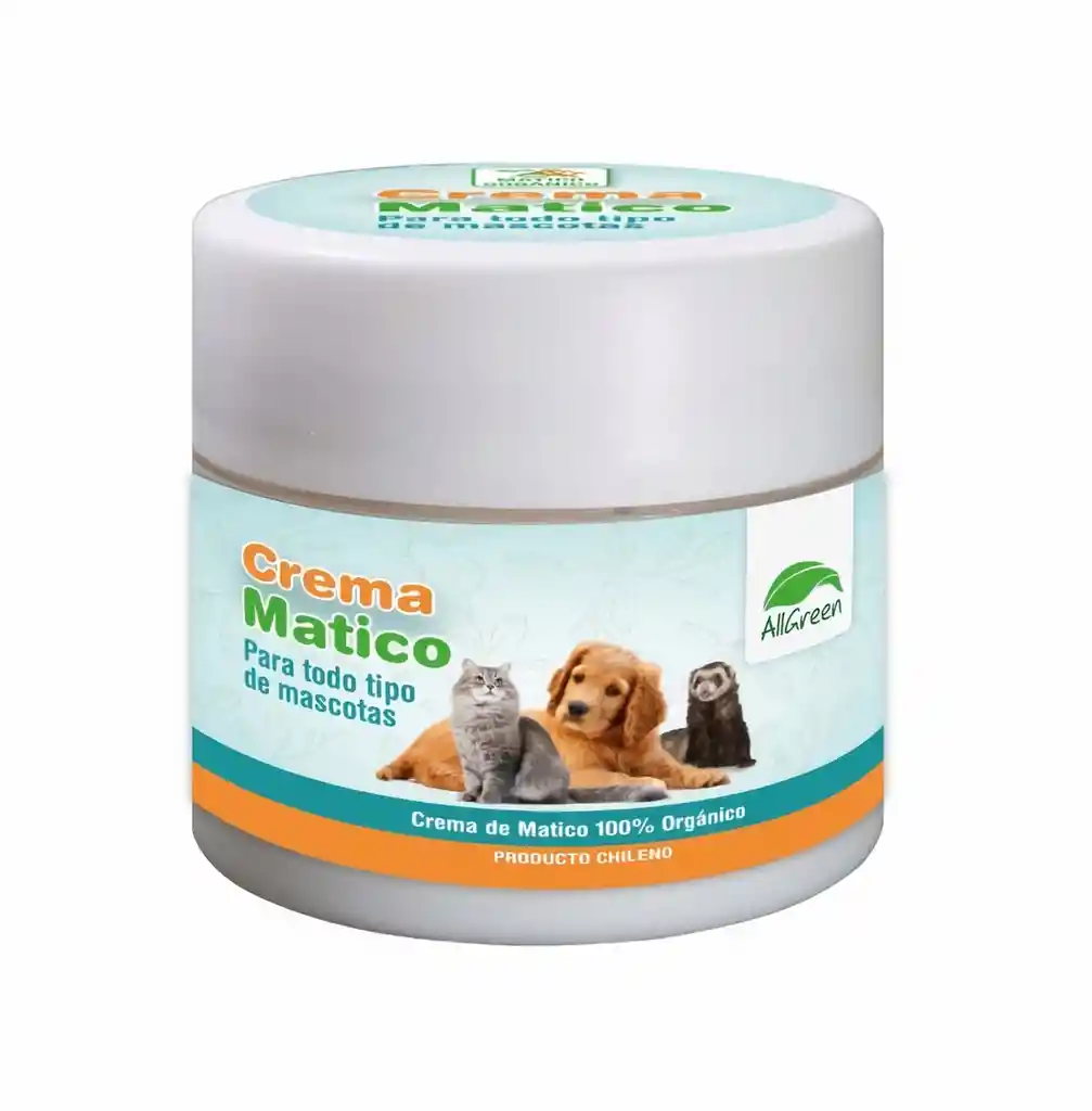 All Green Crema de Matico Orgánico para Todo Tipo de Mascotas
