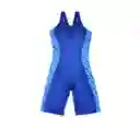 Traje de Baño Deportivo Pierna Larga Azul Talla L Samia