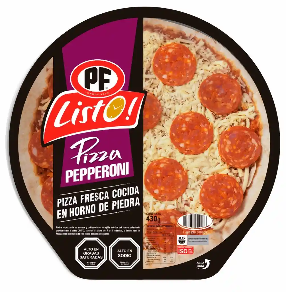 PF Listo Pizza Sabor Pepperoni
