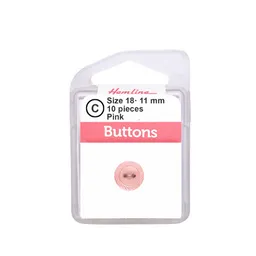 Botón Plástico Borde Cuerda Rosado 11mm 10 D Hb01118.15 11mm 10