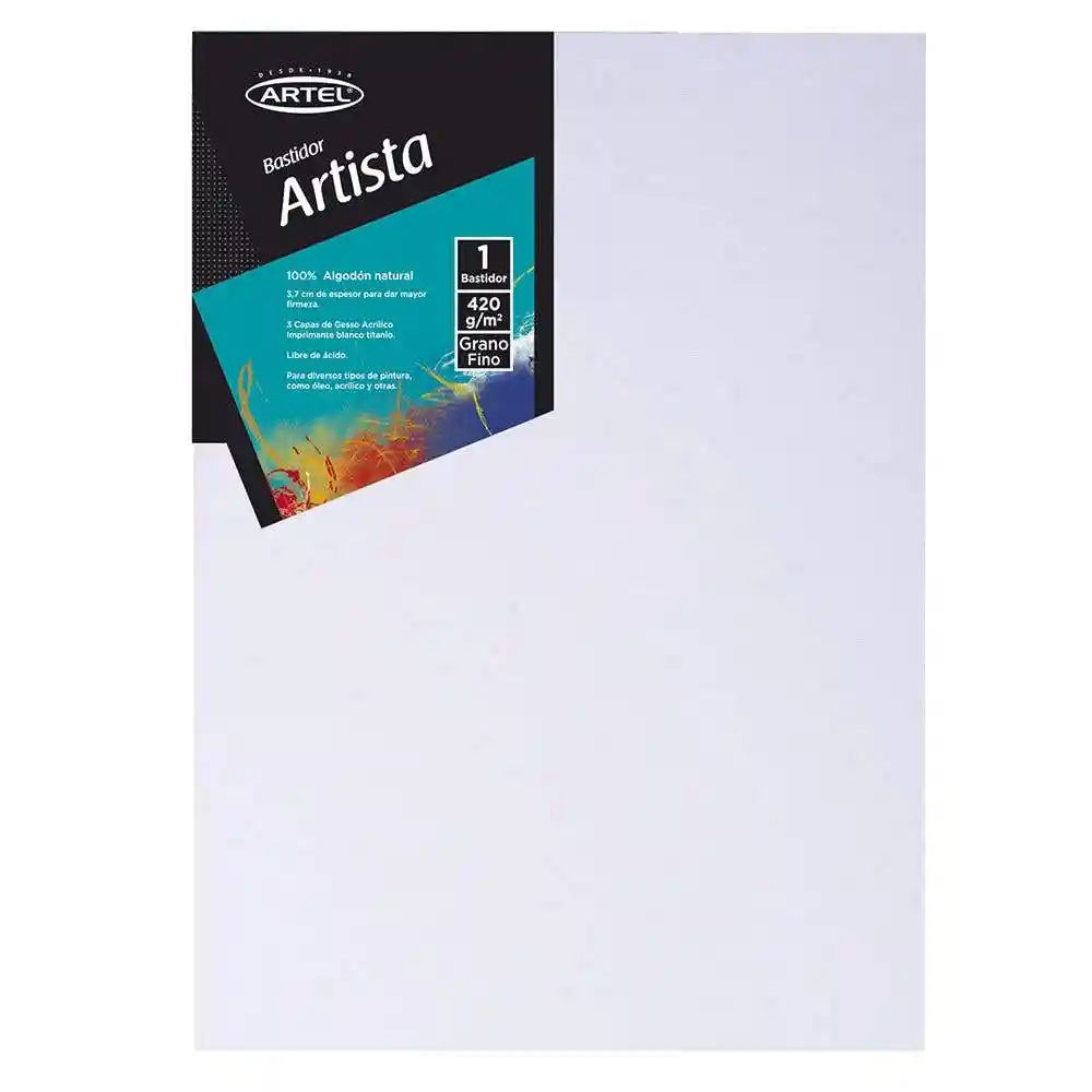 Bastidor Artista 50x70cm. Grosor 3.8cm. Artel