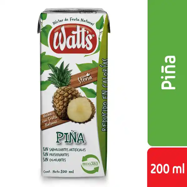 Watts Néctar de Piña con Stevia