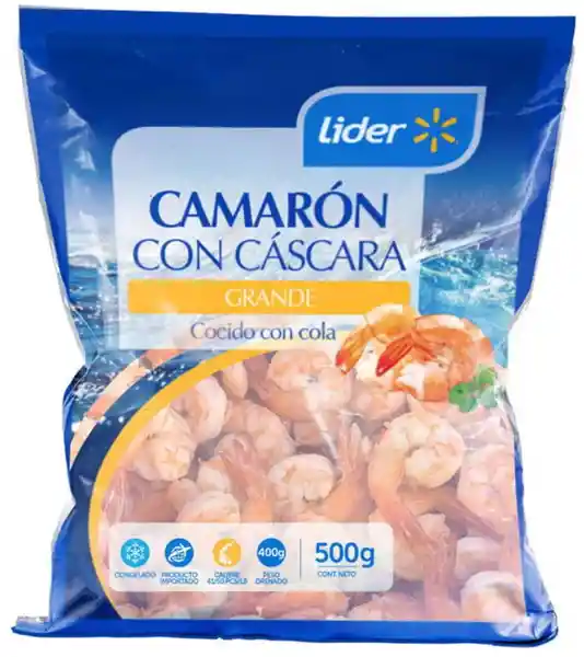 Camarón Con Cáscara 41/50 Lider