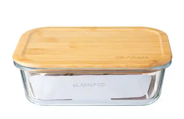 Glasso Hermetico Vidrio Bamboo Eco 500 mL