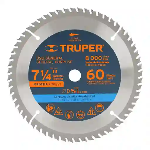Truper Disco Sierra Circular 60D 185 mm/7.1/4''
