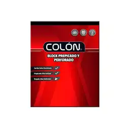 Colon Block Prepicado Carta 7 mm Hojas Perforada Blanco