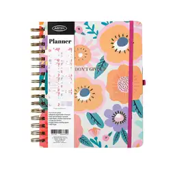 Artel Importado Planificador 12 Meses Espiral Solapa Big Flower