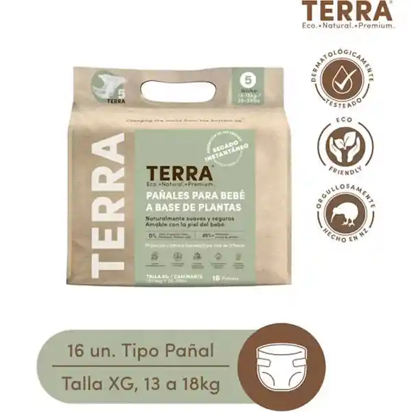 Terra Pañal Biodegradable Talla XG TE105