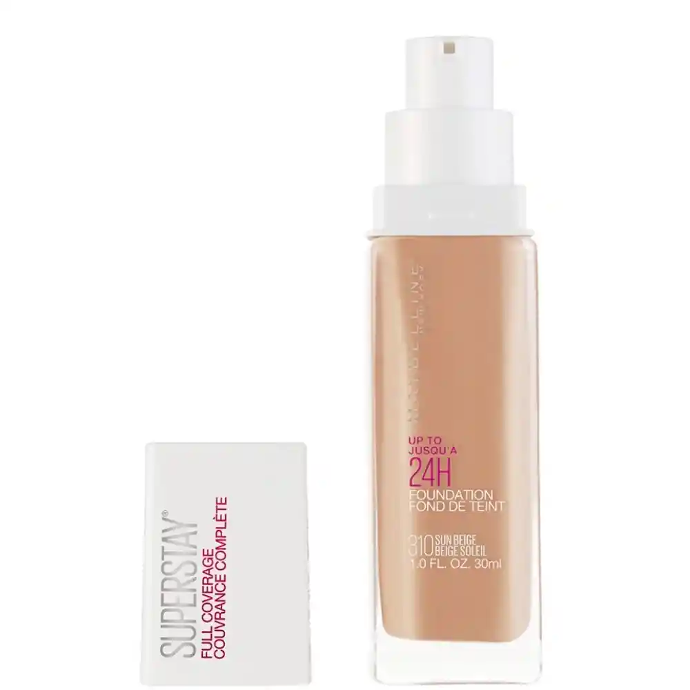 Maybelline Base de Maquillaje 24 Horas Cobertura Sun Beige 310