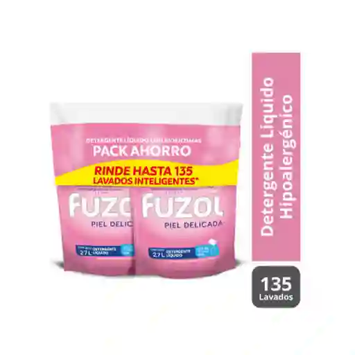 Fuzol Pack Detergente Líquido Piel Delicada