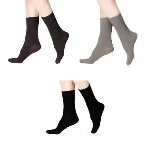 Pack Calcetines Corto Bambú Negro Caffarena