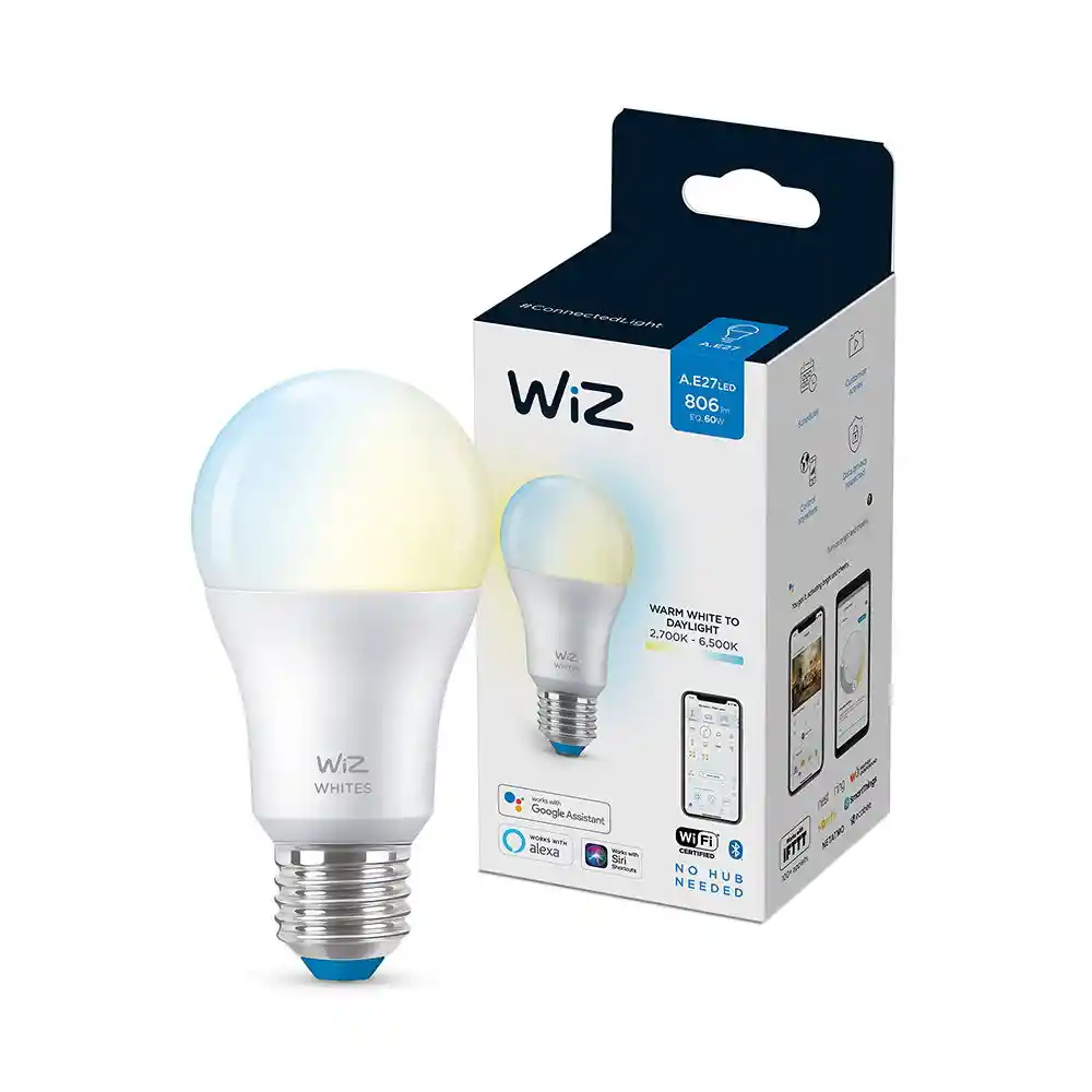 Philips Lámpara Wiz Wifi Blanco Tunable A60 E27 Led 9W 806 Lm