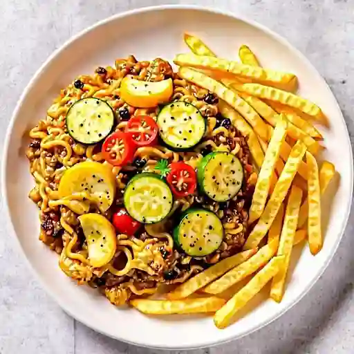 Gigante Individual Vegetariano con Papas