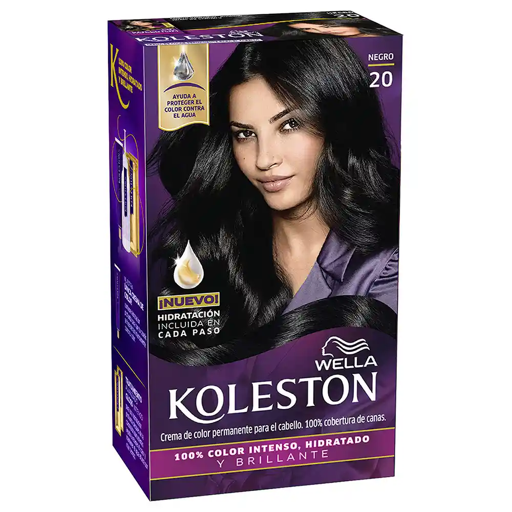 Koleston: Tintura De Pelo Single N20 Negro Kit