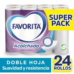 Favorita Papel Higiénico Acolchado Doble Hoja