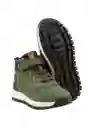 Botines Velcro W24 Niño Verde 33 921 Ficcus