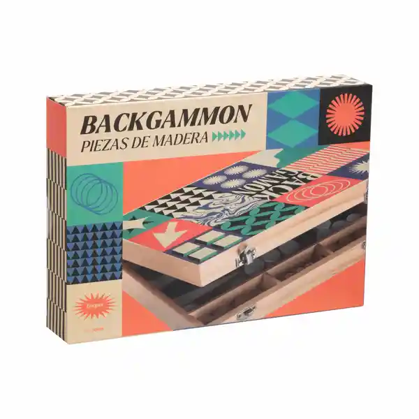 Juego de Mesa Backgamon de Madera